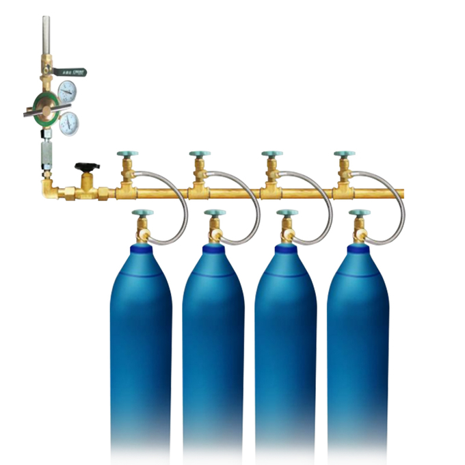 Sistema de relleno 2 del cilindro de sistema del colector del gas del hospital del oxígeno del generador del PSA del generador médico industrial médico del oxígeno
